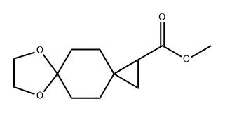 methyl 7,10-dioxadispiro[2.2.46.23]dodecane-2-carboxylate Struktur