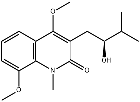 (-)-Lunacridine Struktur