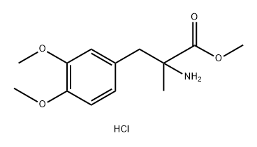 DL-3-methoxy-O,a-dimethyl- Tyrosine methyl ester, hydrochloride Struktur