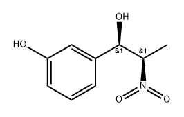 Benzenemethanol, 3-hydroxy-α-[(1R)-1-nitroethyl]-, (αR)- Struktur