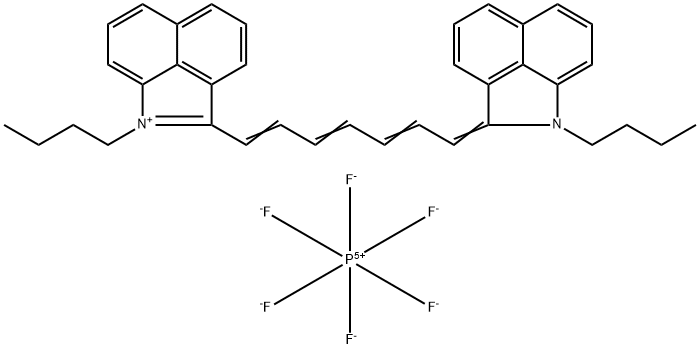 Benz[cd]indolium, 1-butyl-2-[7-(1-butylbenz[cd]indol-2(1H)-ylidene)-1,3,5-heptatrien-1-yl]-, hexafluorophosphate(1-) (1:1) Struktur