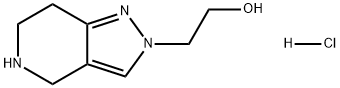 2H-Pyrazolo[4,3-c]pyridine-2-ethanol, 4,5,6,7-tetrahydro-, hydrochloride (1:1) Struktur