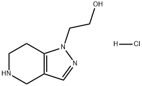 1H-Pyrazolo[4,3-c]pyridine-1-ethanol, 4,5,6,7-tetrahydro-, hydrochloride (1:1) Struktur