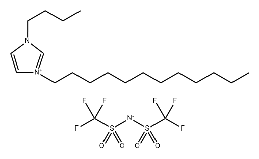 1-Butyl-3-dodecyl-1H-imidazolium salt with 1,1,1-trifluoro-N-[(trifluoromethyl)sulfonyl]methanesulfonamide (1:1) Struktur