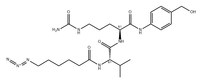 6-Azidohexanoyl-Val-Cit-PAB-PNP Struktur