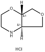 2H-Furo[3,4-b]-1,4-oxazine, hexahydro-, hydrochloride (1:1), (4aR,7aS)-rel Struktur