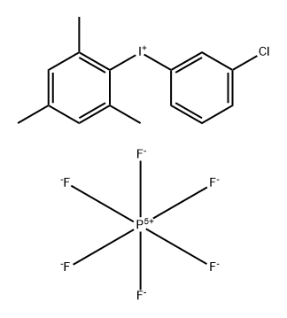 Iodonium, (3-chlorophenyl)(2,4,6-trimethylphenyl)-, hexafluorophosphate(1-) (1:1) Struktur