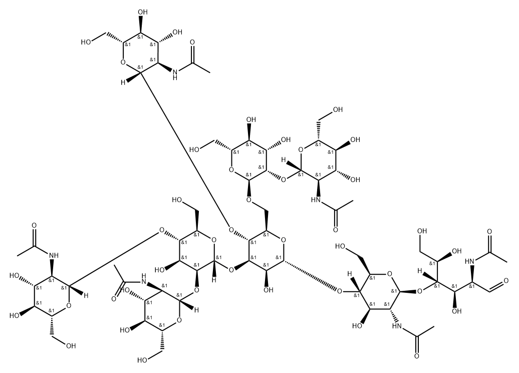 NGA3b N-glycan Struktur