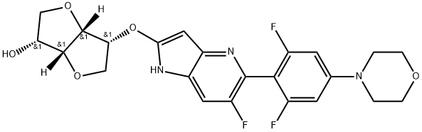 D-Mannitol, 1,4:3,6-dianhydro-2-O-[5-[2,6-difluoro-4-(4-morpholinyl)phenyl]-6-fluoro-1H-pyrrolo[3,2-b]pyridin-2-yl]-|化合物 AMPK ACTIVATOR 7