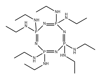 N2,N2,N4,N4,N6,N6,N8,N8-octaethyl-1,3,5,7-tetraza-2$l^{5},4$l^{5},6$l^ {5},8$l^{5}-tetraphosphacycloocta-1,3,5,7-tetraene-2,2,4,4,6,6,8,8-oct amine Struktur