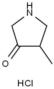 4-methyl-3-pyrrolidinone hydrochloride (1:1) Struktur