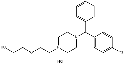 hydroxyzine hydrochloride Struktur