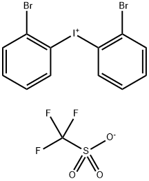 Iodonium, bis(2-bromophenyl)-, 1,1,1-trifluoromethanesulfonate (1:1) Struktur