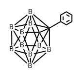 1-苯基-閉式-1,2-二碳雜十二硼烷 結(jié)構(gòu)式