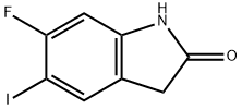 6-fluoro-5-iodoindolin-2-one Struktur