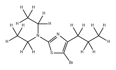 5-Bromo-[4-(n-propyl)-2-diethylamino-d17)-thiazole Struktur