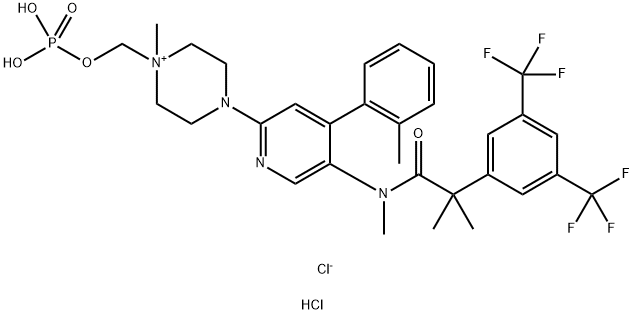 Fosnetupitant chloride hydrochloride Struktur