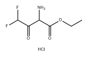 Ethyl 2-amino-4,4-difluoro-3-oxobutanoate hydrochloride Struktur