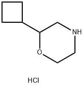 2-Cyclobutylmorpholine hydrochloride Struktur