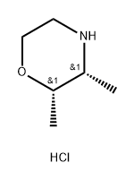 Morpholine, 2,3-dimethyl-, hydrochloride, (2S,3R)- Struktur