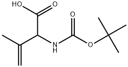 2-(N-tert-Butoxycarbonyl)amino-3-methylbut-3-enoicacid Struktur