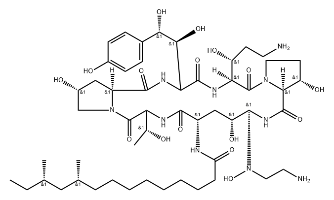 Caspofunfin Hydroxylamine Impurity Struktur