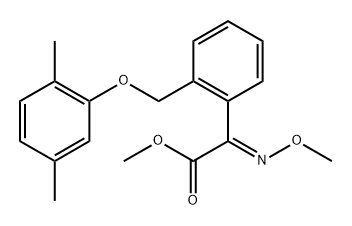 Benzeneacetic acid, 2-[(2,5-dimethylphenoxy)methyl]-α-(methoxyimino)-, methyl ester, (αE)- Struktur