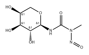 N-2-L-Arabinoliranoenyl-N-methyl-N-nitrosourea Struktur