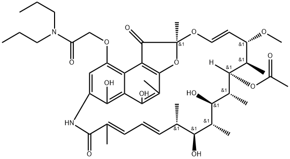 4-O-[2-(Dipropylamino)-2-oxoethyl]rifamycin Struktur