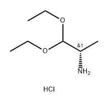 2-Propanamine, 1,1-diethoxy-, hydrochloride, (S)- (9CI) Struktur