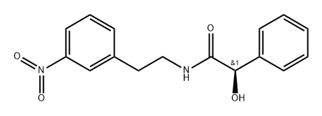 Benzeneacetamide, α-hydroxy-N-[2-(3-nitrophenyl)ethyl]-, (αR)- Struktur