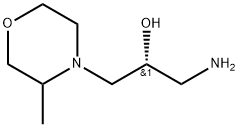 4-Morpholineethanol, α-(aminomethyl)-3-methyl-, (αR)- Struktur