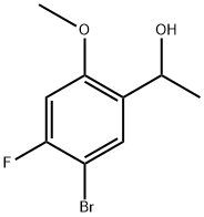 1-(5-bromo-4-fluoro-2-methoxyphenyl)ethanol Struktur