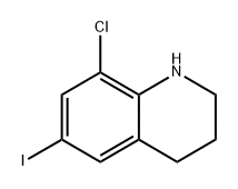 8-chloro-6-iodo-1,2,3,4-tetrahydroquinoline Struktur