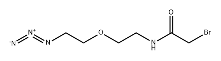 BrCH2CONH-PEG1-N3 Struktur