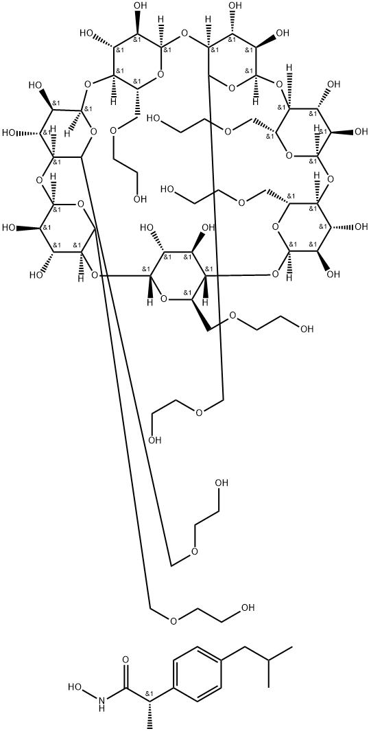 Hydroxyethyl Beta-Cyclodextrin Struktur