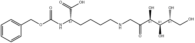 N6-(1-Deoxy-D-fructos-1-yl)-N2-[(phenylMethoxy)carbonyl]-L-Lysine Struktur