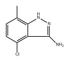 4-chloro-7-methyl-1H-indazol-3-amine Struktur