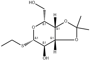 Ethyl 3,4-O-isopropylidene-1-thio-β-D-galactopyranoside Struktur