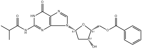 5'-O-Benzoyl-2'-deoxy-N2-isobutyrylguanosine Struktur