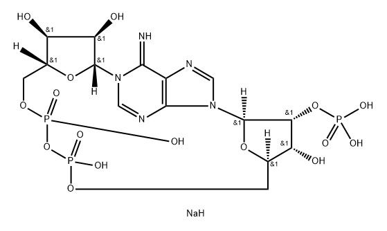 cyclic adenosine diphosphate-ribose phosphate Struktur