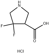 4,4-difluoropyrrolidine-3-carboxylic acid hydrochloride(WXFC0858S1) Struktur