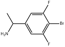 1-(4-bromo-3,5-difluorophenyl)ethan-1-amine Struktur