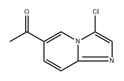 1-{3-chloroimidazo[1,2-a]pyridin-6-yl}ethan-1-one Struktur