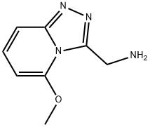 1-{5-methoxy-[1,2,4]triazolo[4,3-a]pyridin-3-yl}methanamine Struktur