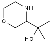 3-Morpholinemethanol, α,α-dimethyl- Struktur