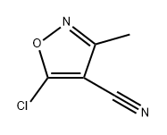 5-chloro-3-methylisoxazole-4-carbonitrile Struktur