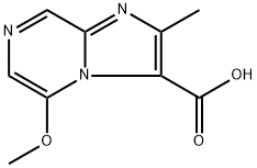 5-methoxy-2-methylimidazo[1,2-a]pyrazine-3-carboxylic acid Struktur