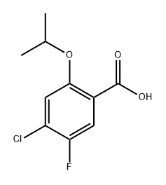 4-Chloro-5-fluoro-2-isopropoxybenzoic acid Struktur