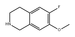 6-fluoro-7-methoxy-1,2,3,4-tetrahydroisoquinoline Struktur